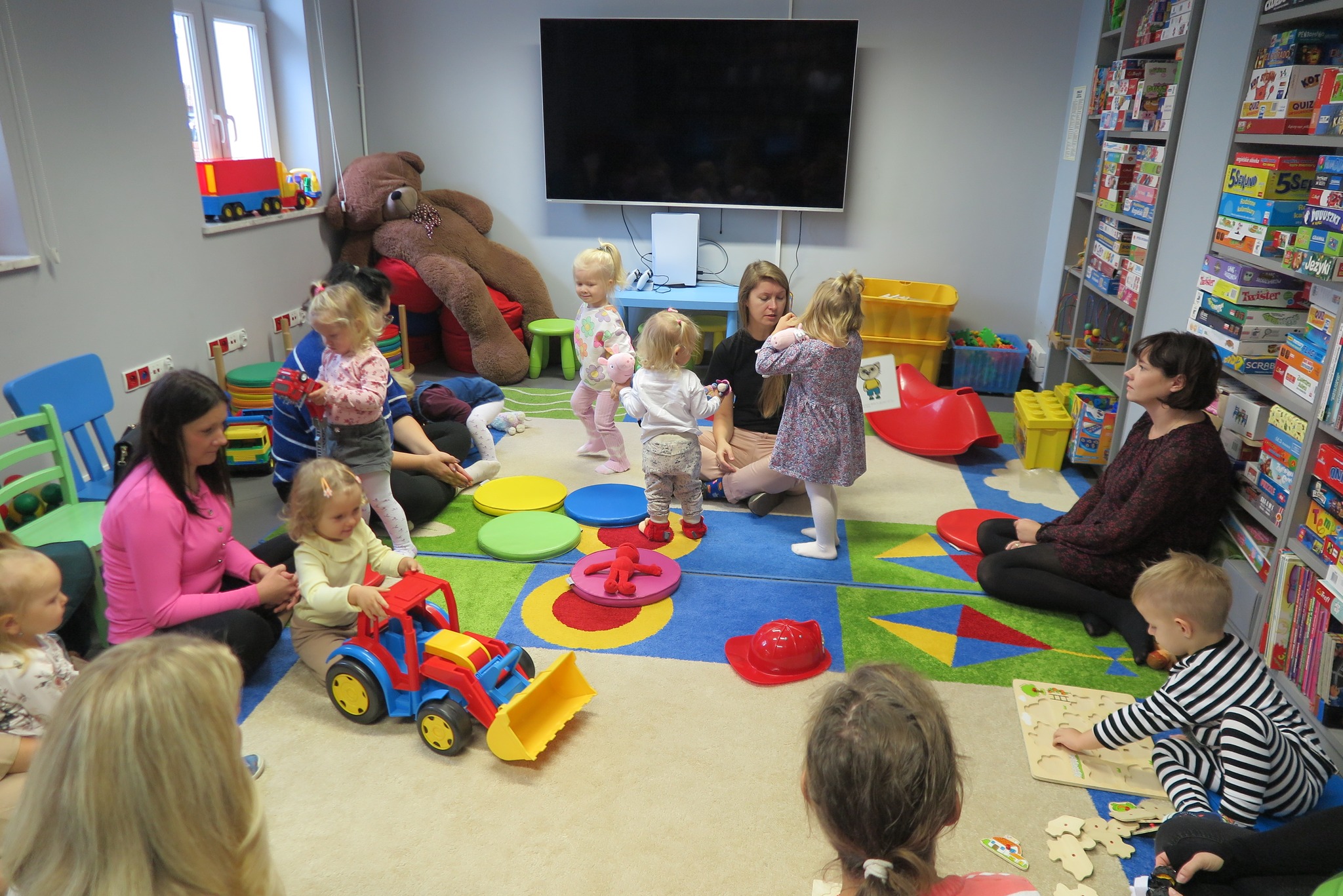 spotkanie dzieci z Klubu Malucha w Oddziale dla Dzieci biblioteki
