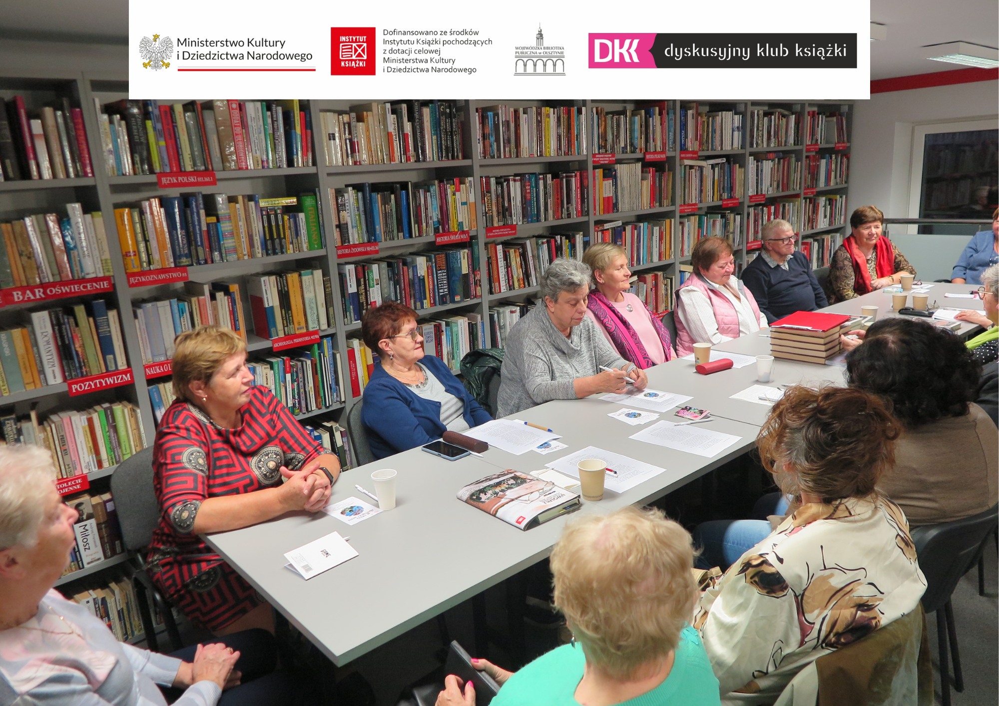 Spotkanie klubu DKK UTW w bibliotece